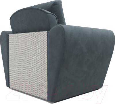 Кресло-кровать Mebel-Ars Квартет (велюр серо-синий HB-178 26)
