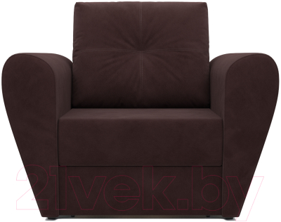 Кресло-кровать Mebel-Ars Квартет (велюр шоколад HB-178 16)