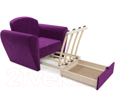 Кресло-кровать Mebel-Ars Квартет (фиолетовый)