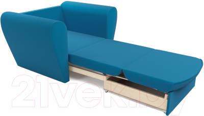 Кресло-кровать Mebel-Ars Квартет (рогожка синий)