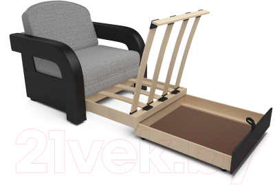 Кресло-кровать Mebel-Ars Кармен-2 (рогожка серый)