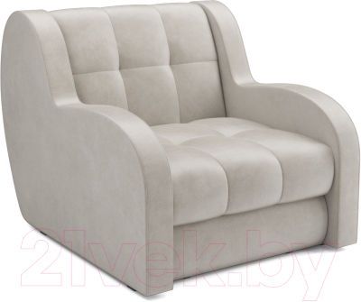 Кресло-кровать Mebel-Ars Аккордеон Барон (бархат бежевый Star Velvet 6 Light Beige) - фото