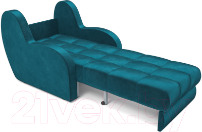 Кресло-кровать Mebel-Ars Аккордеон Барон (бархат сине-зеленый Star Velvet 43 Black Green)