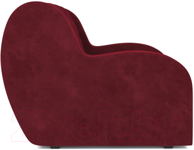 Кресло-кровать Mebel-Ars Аккордеон Барон (бархат красный Star Velvet 3 Dark Red)