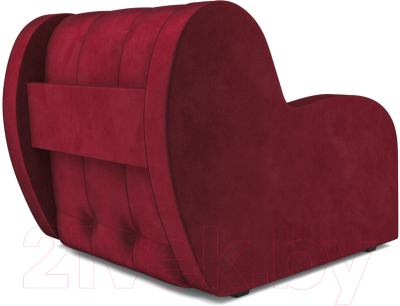 Кресло-кровать Mebel-Ars Аккордеон Барон (бархат красный Star Velvet 3 Dark Red)