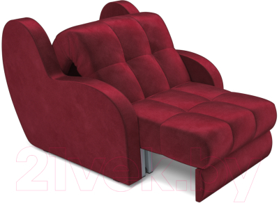 Кресло-кровать Mebel-Ars Аккордеон Барон (бархат красный Star Velvet 3 Dark Red)