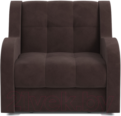 Кресло-кровать Mebel-Ars Аккордеон Барон (велюр молочный шоколад НВ-178 13)