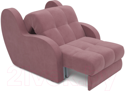 Кресло-кровать Mebel-Ars Аккордеон Барон (велюр пудра НВ-178 18)