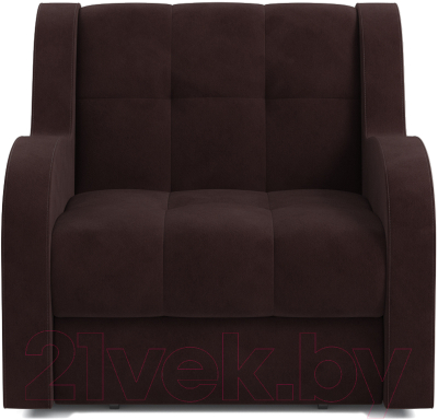 Кресло-кровать Mebel-Ars Аккордеон Барон (велюр шоколад HB-178 16)