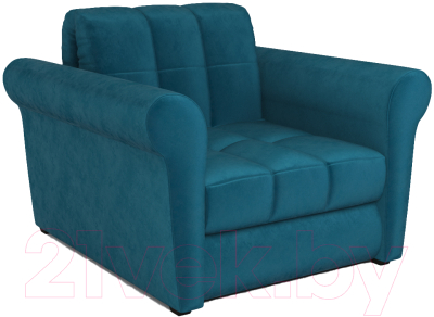 Кресло-кровать Mebel-Ars Гранд (бархат сине-зеленый/Star Velvet 43 Black Green) - фото