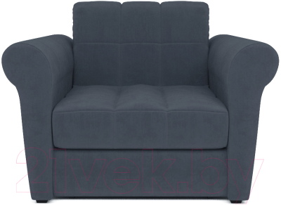 Кресло-кровать Mebel-Ars Гранд (велюр серо-синий НВ-178/26)