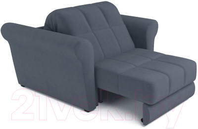 Кресло-кровать Mebel-Ars Гранд (велюр серо-синий НВ-178/26)