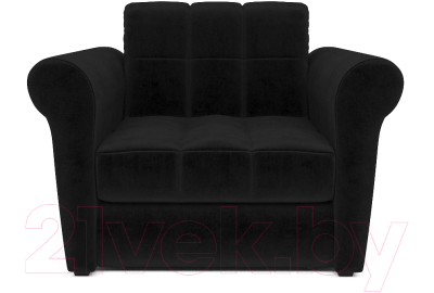 Кресло-кровать Mebel-Ars Гранд (велюр черный НВ-178/17)