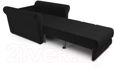 Кресло-кровать Mebel-Ars Гранд (велюр черный НВ-178/17)