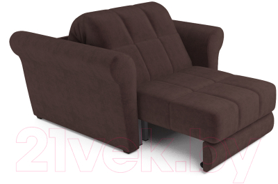 Кресло-кровать Mebel-Ars Гранд (велюр шоколадный НВ-178/16)