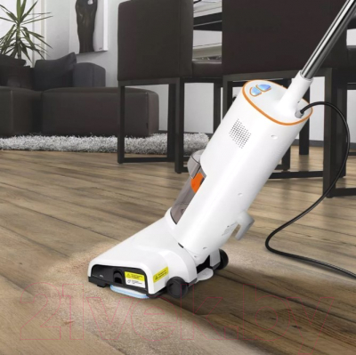 Вертикальный пылесос Kitfort KT-5157-2 (белый/оранжевый)