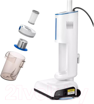 Вертикальный пылесос Kitfort KT-5157-3 (белый/синий)