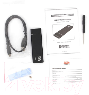 Бокс для SSD диска AgeStar 31UBNV5C