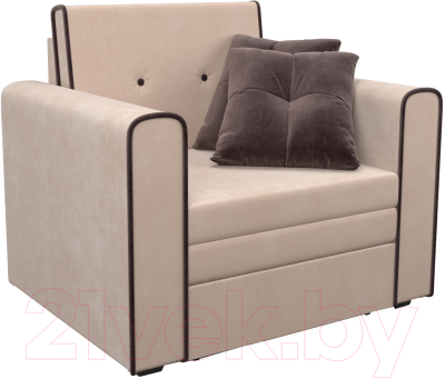 Кресло-кровать Mebel-Ars Санта (кордрой бежевый) - фото