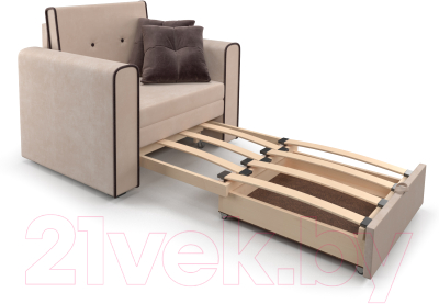 Кресло-кровать Mebel-Ars Санта (кордрой бежевый)