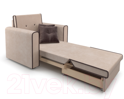 Кресло-кровать Mebel-Ars Санта (кордрой бежевый)