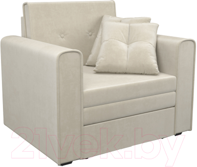 Кресло-кровать Mebel-Ars Санта (бархат бежевый Star Velvet 6 Light Beige) - фото