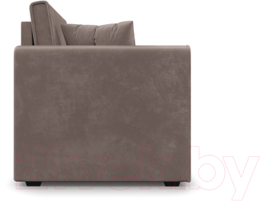 Кресло-кровать Mebel-Ars Санта (бархат серо-шоколадный Star Velvet 60 Cofee)