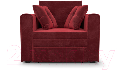 Кресло-кровать Mebel-Ars Санта (бархат красный Star Velvet 3 Dark Red)