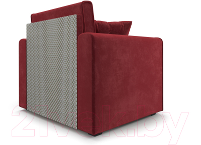 Кресло-кровать Mebel-Ars Санта (бархат красный Star Velvet 3 Dark Red)