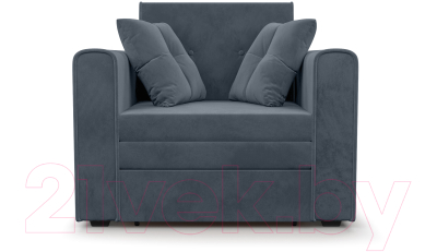 Кресло-кровать Mebel-Ars Санта (велюр серо-синий НВ-178/26)
