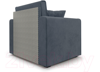 Кресло-кровать Mebel-Ars Санта (велюр серо-синий НВ-178/26)