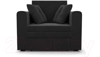 Кресло-кровать Mebel-Ars Санта (велюр черный НВ-178/17)