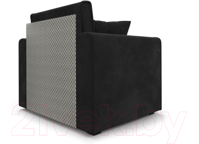 Кресло-кровать Mebel-Ars Санта (велюр черный НВ-178/17)