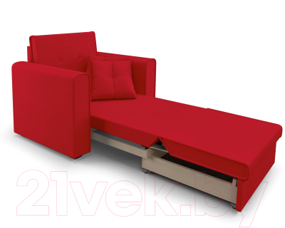 Кресло-кровать Mebel-Ars Санта (кордрой красный)
