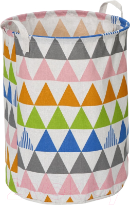Корзина для белья Доляна Цветные треугольники / 3572009 - фото