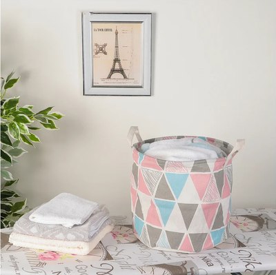 Корзина для белья Доляна Ромбы / 4093111