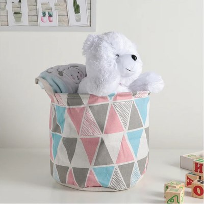 Корзина для белья Доляна Ромбы / 4093111