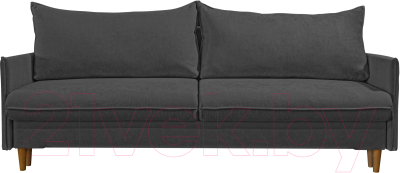 Диван Mio Tesoro Ванкувер 3ПЗм (Evento Carbon Black) - фото