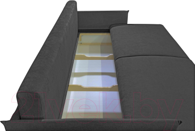 Диван Mio Tesoro Ванкувер 3ПЗм (Evento Carbon Black)