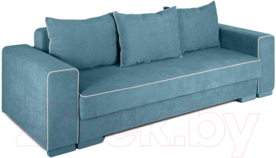 Диван KRONES Цезарь 4 (велюр джинсовый/молочный) - фото