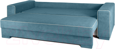 Диван KRONES Цезарь 4 (велюр джинсовый/молочный)