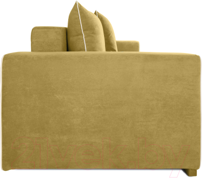 Диван KRONES Цезарь 4 (велюр горчичный/молочный)