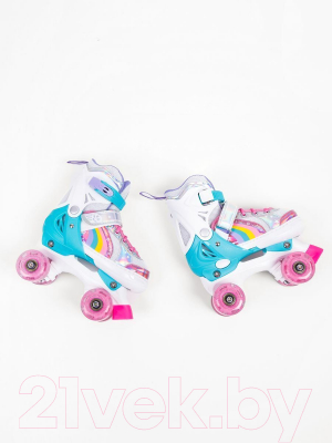 Роликовые коньки Amarobaby Disco / AMARO-35Di-Pi-26