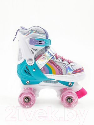 Роликовые коньки Amarobaby Disco / AMARO-35Di-Pi-26