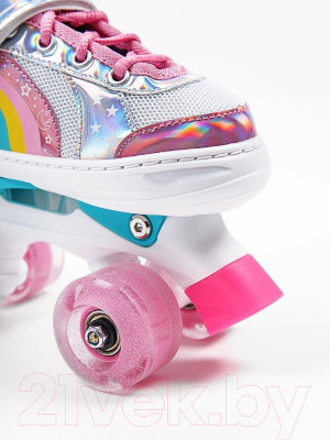 Роликовые коньки Amarobaby Disco / AMARO-35Di-Pi-26