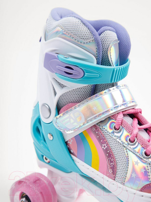 Роликовые коньки Amarobaby Disco / AMARO-35Di-Pi-26