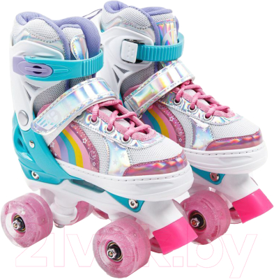 Роликовые коньки Amarobaby Disco / AMARO-35Di-Pi-30 - фото