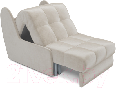 Кресло-кровать Mebel-Ars Барон №2 (бархат бежевый Star Velvet 6 Light Beige)