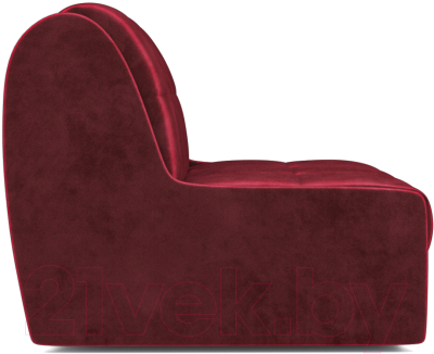 Кресло-кровать Mebel-Ars Барон №2 (бархат красный Star Velvet 3 Dark Red)