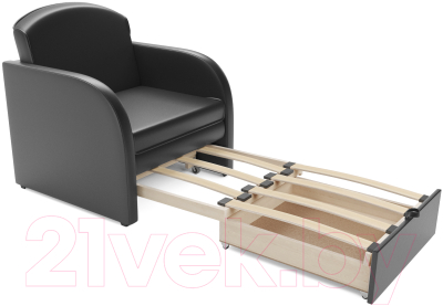 Кресло-кровать Mebel-Ars Малютка (экокожа черный)